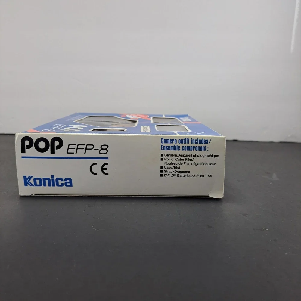 MINT KONICA POP EFP-8 35mm Film Camera Gift Set-New Old Stock NOS‎ Boxed Kit